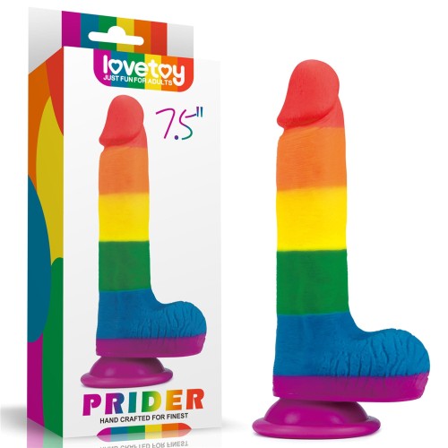 Tęczowe dildo 19,5cm z przyssawką silikon medyczny (2).jpg