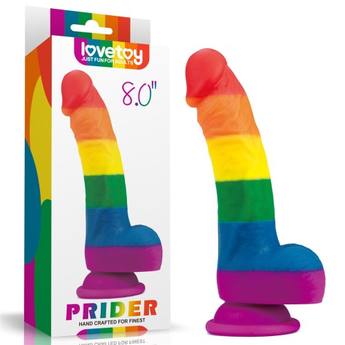 Tęczowe dildo 20,5cm z przyssawką silikon medyczny (1).jpg
