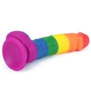 Tęczowe dildo 20,5cm z przyssawką silikon medyczny (4).jpg