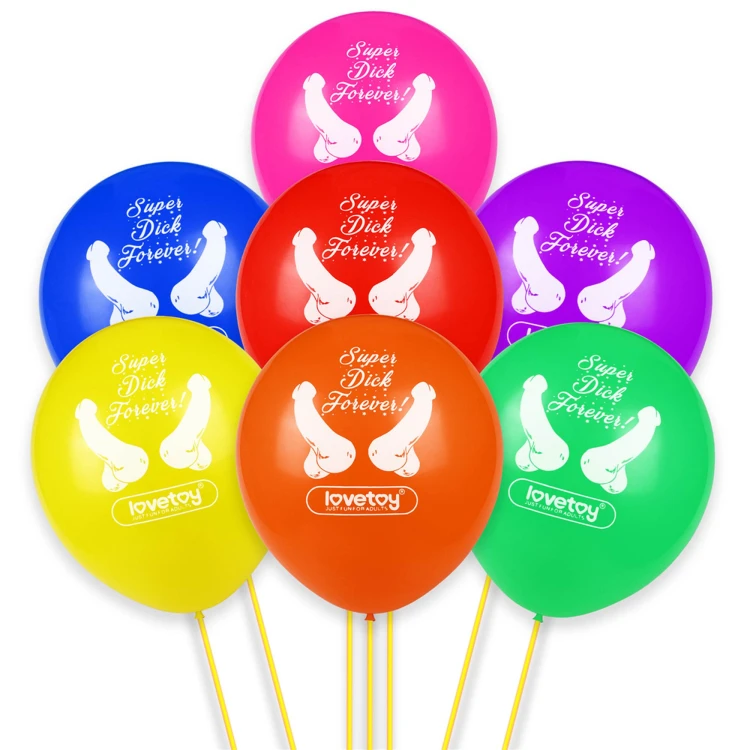 Balony Super Dick Forever - 7 szt Penisy Panieński (1).jpg