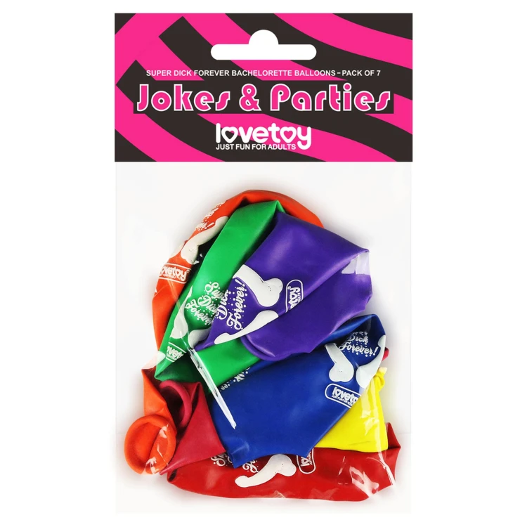 Balony Super Dick Forever - 7 szt Penisy Panieński (2).jpg