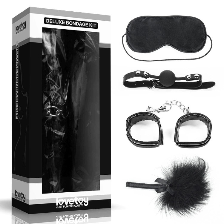 Zestaw Deluxe Bondage 4 szt Sex do zabawy BDSM (1).jpg