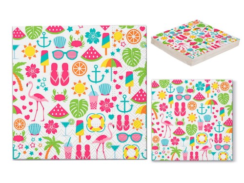 Serwetki Summer Fun papierowe na stół 20 szt .jpg