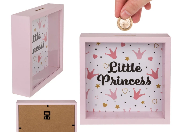 Skarbonka z szybką Little Princess Przezroczysta .jpg