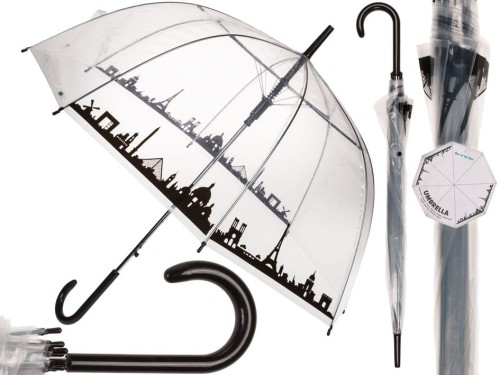 Parasolka kopuła Paryż Przezroczysta Automatyczna .jpg