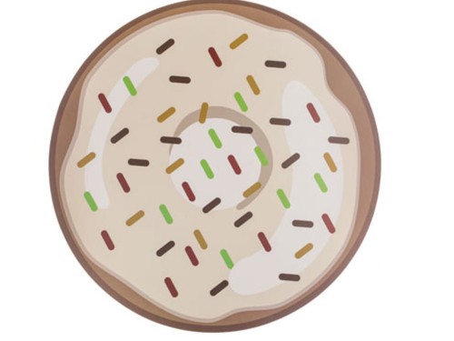 Podkładka na stół Pączek okrągła pod talerz mata 1.jpg