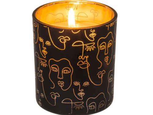 Świeczka świeca twarz - w szkle słoiku Ozdobna 1.jpg