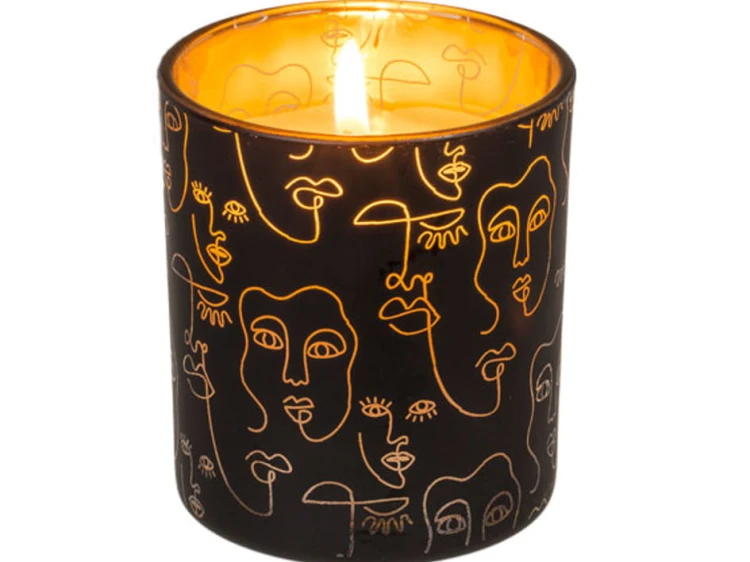 Świeczka świeca twarz - w szkle słoiku Ozdobna 1.jpg