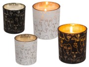 Świeczka świeca twarz - w szkle słoiku Ozdobna 2.jpg