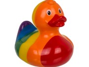 Kaczuszka do kąpieli tęcza Kolorowa Kaczka wanny 1.jpg