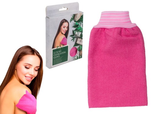 Luksusowa rękawica do peelingu ciała - różowa .jpg