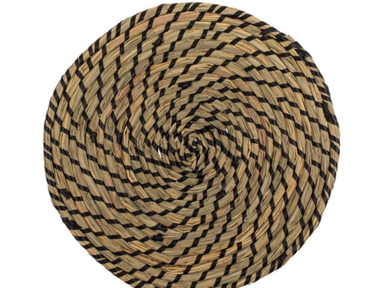 Podkładka na stół z trawy morskiej Mata okrągła 1.jpg