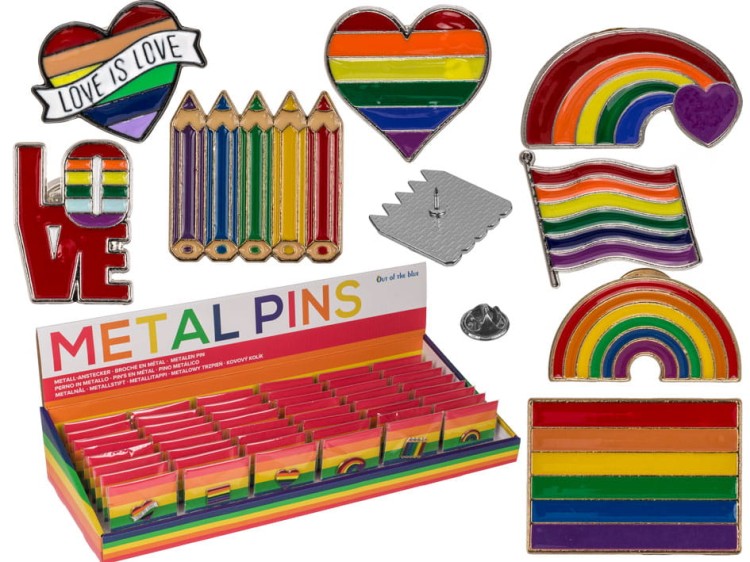 Tęczowa przypinka Pride LGBT znaczek do ubrań 2.jpg