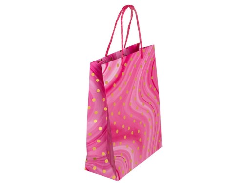 Torba prezentowa złote kropki 18x8x23cm na prezent 1.jpg