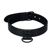 Obroża erotyczna Bondage Fetish - czarna ze smyczą (2).jpg