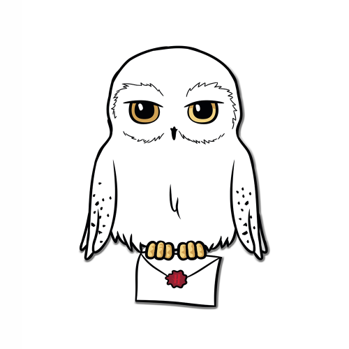 Magnes na lodówkę Harry Potter - Hedwiga licencja.png