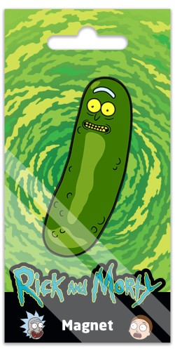 Magnes na lodówkę Rick and Morty - Ogórek Rick.jpg
