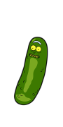 Magnes na lodówkę Rick and Morty - Ogórek Rick.png