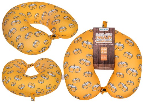 Poduszka podróżna na szyję - Piwo rogal zagłówek .jpg