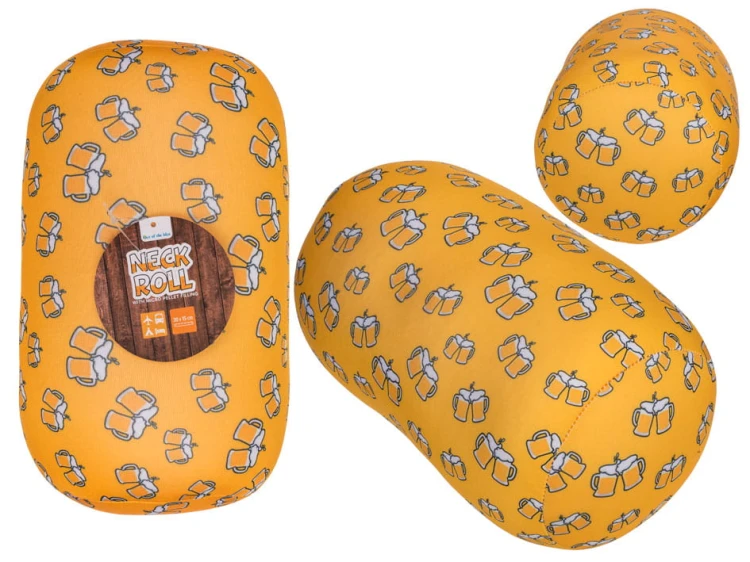 Poduszka wałek - Piwo do spania podłużna pod głowę .jpg