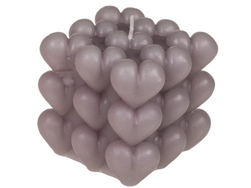 Świeca sześcian z bąbelkowych serduszek Ozdobna 1.jpg