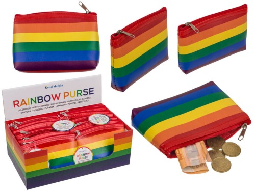 Tęczowa portmonetka saszetka Pride portfel suwak 2.jpg