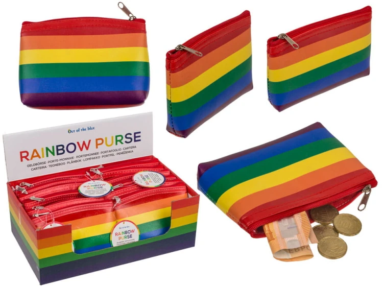 Tęczowa portmonetka saszetka Pride portfel suwak 2.jpg