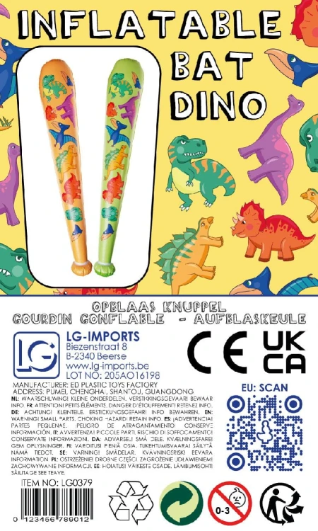 Dmuchany kij baseballowy dino Zabawki Wody basenu (3).jpg