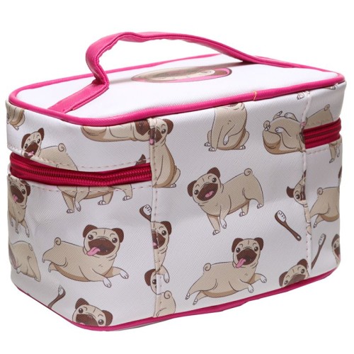 Kosmetyczka Pies Mops damska męska podróżna (2).jpg