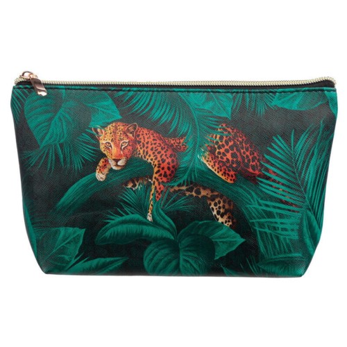 Kosmetyczka z lampartem i cętkami Podróżna suwak (1).jpg