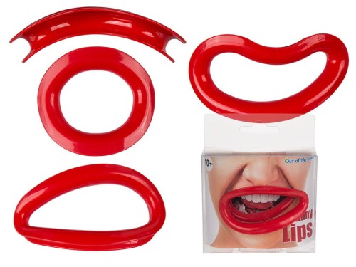 ŚMIESZNE USTA HYPERLIP SŁODKIE NAKŁADKA CZERWONA