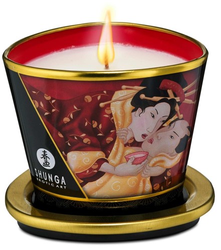 Świeca do masażu Shunga musujące wino truskawkowe (1).jpg