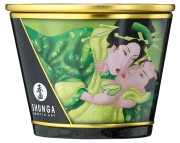 Świeca do masażu Wosk Shunga - zielona herbata (3).jpg