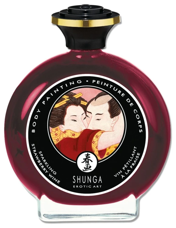 Farba do malowania ciała Shunga - truskawkowe wino (2).jpg