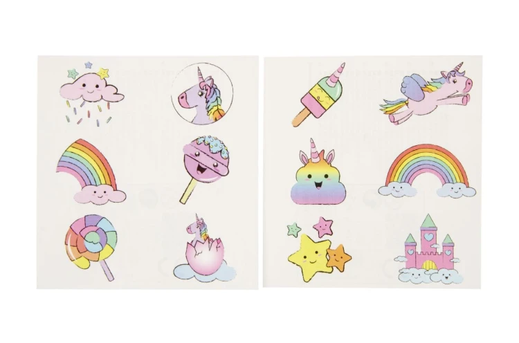 Zestaw tatuaży dla dzieci 6 sztuk - Jednorożec (2).jpg