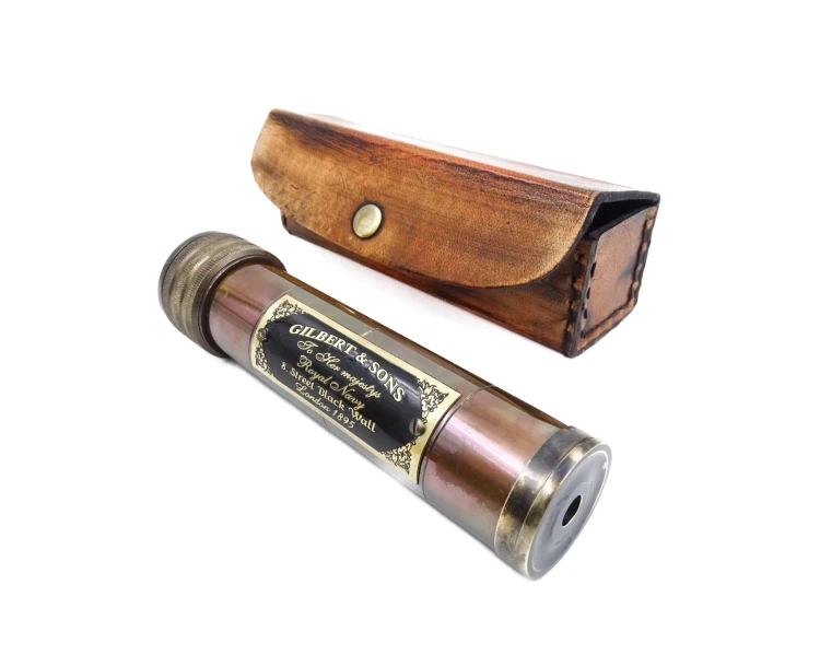 Kalejdoskop vintage w skórzanym etui Retro Ozdoba (1).jpg
