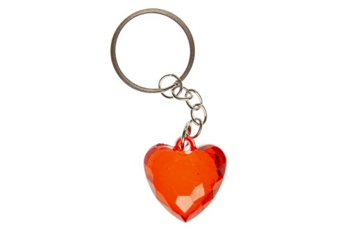Brelok czerwone serce Breloczek do kluczy plastik .jpg