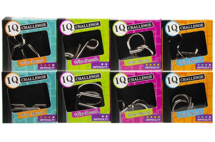 Metalowe Puzzle IQ Łamigłówki Logiczna Gra mix  (2).jpeg