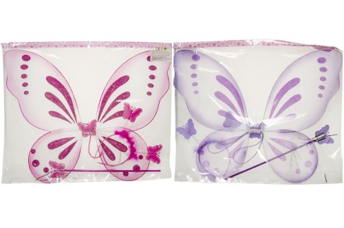 Strój wróżki Przebranie - skrzydła opaska różdżka  (2).jpg