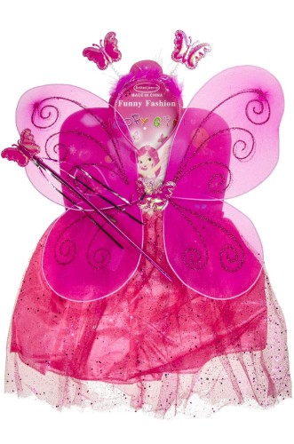 Strój wróżki - skrzydła spódnica opaska różdżka  (1).jpeg