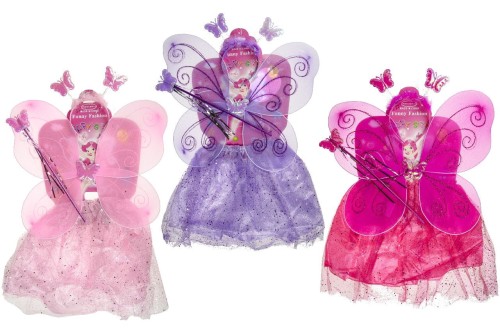 Strój wróżki - skrzydła spódnica opaska różdżka  (2).jpeg