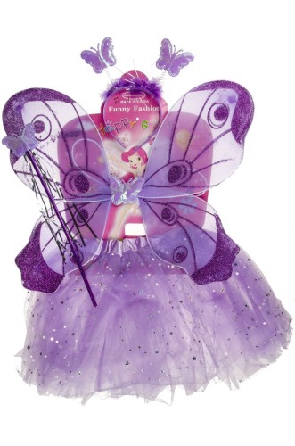 Strój wróżki Przebranie zestaw - skrzydła spódnica  (1).jpeg