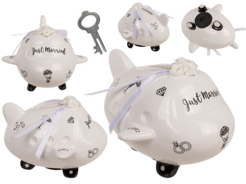 Skarbonka samolocik Just Married Pary Młodej Ślub 2.jpg