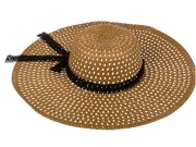 Kapelusz słomkowy na lato - elegant chic Damski 1.jpg