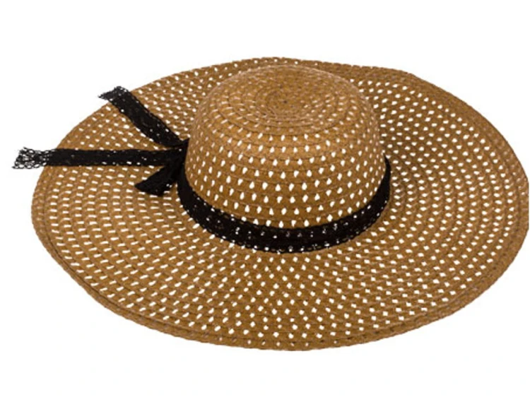 Kapelusz słomkowy na lato - elegant chic Damski 1.jpg