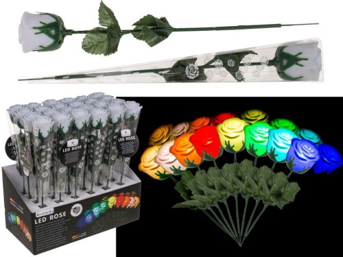 Róża LED - zmienia kolory Świecąca Kwiatek 2.jpg