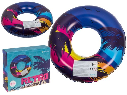 Koło do pływania XL - palmy Duże dmuchane na plażę .jpg