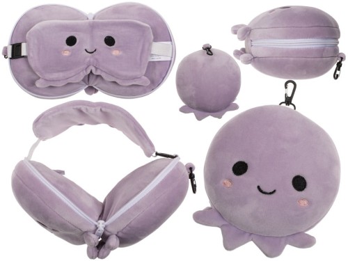 Poduszka podróżna i maska ​​na oczy - ośmiorniczka .jpg