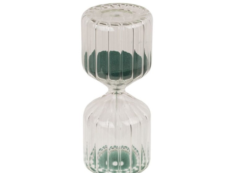 Szklana klepsydra dekoracyjna - 10 minut przerwy 1.jpg