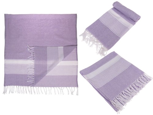 Ręcznik typu turecki Hammam jasny fiolet 80x170cm .jpg